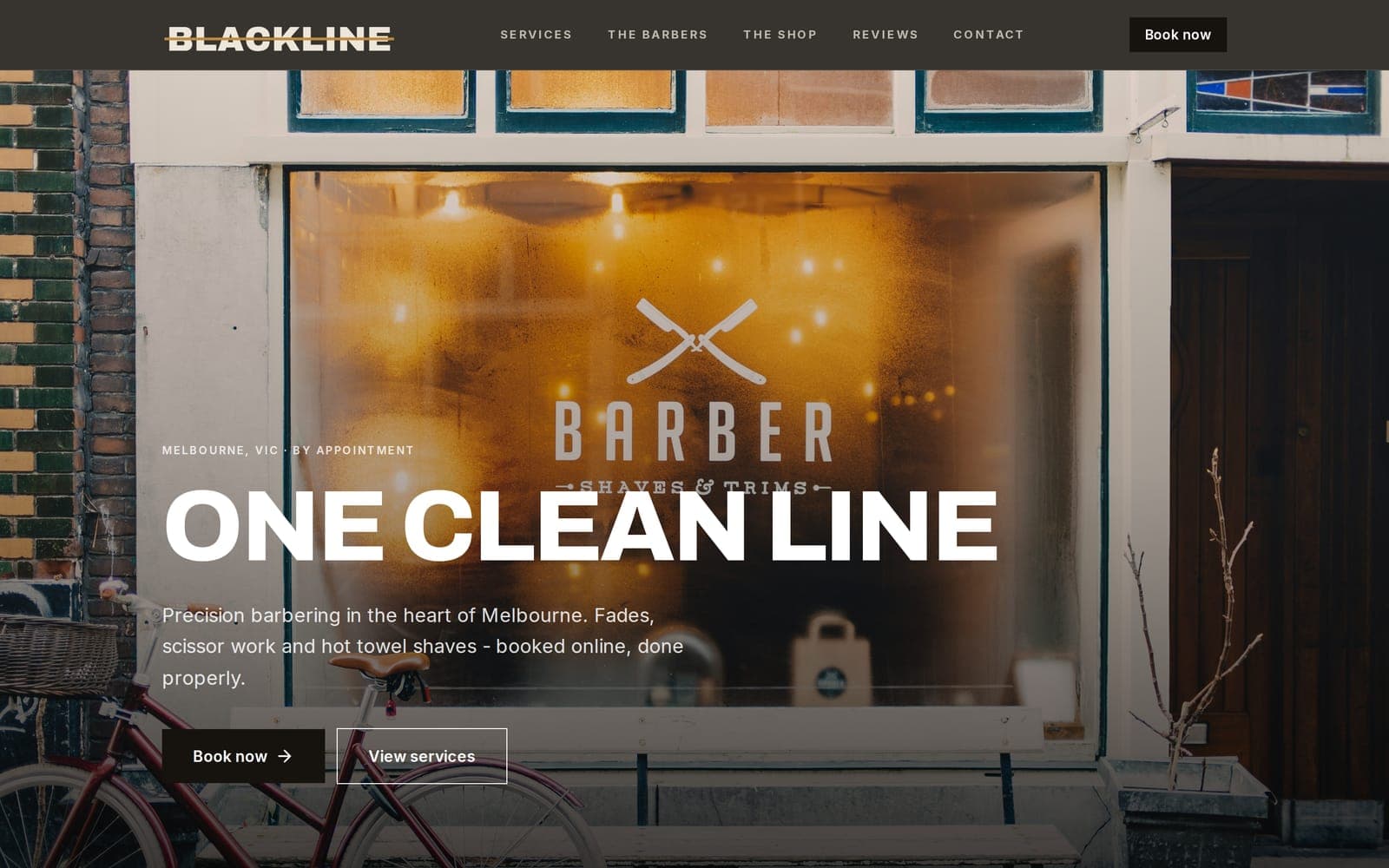 benotely.com/blackline-barbers - Home page