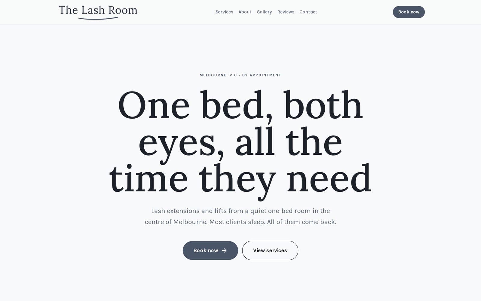 benotely.com/lash-room-elle - Home page