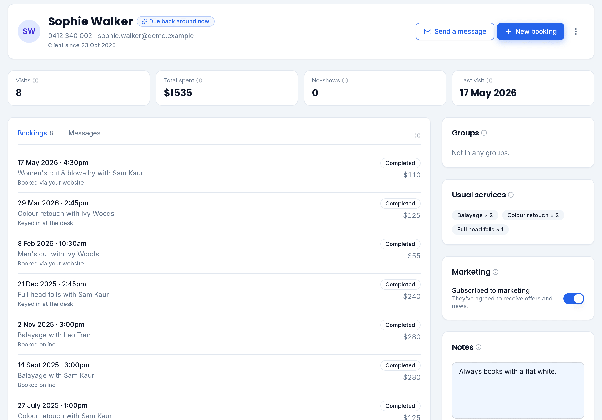 Everything about the customer, on one screen