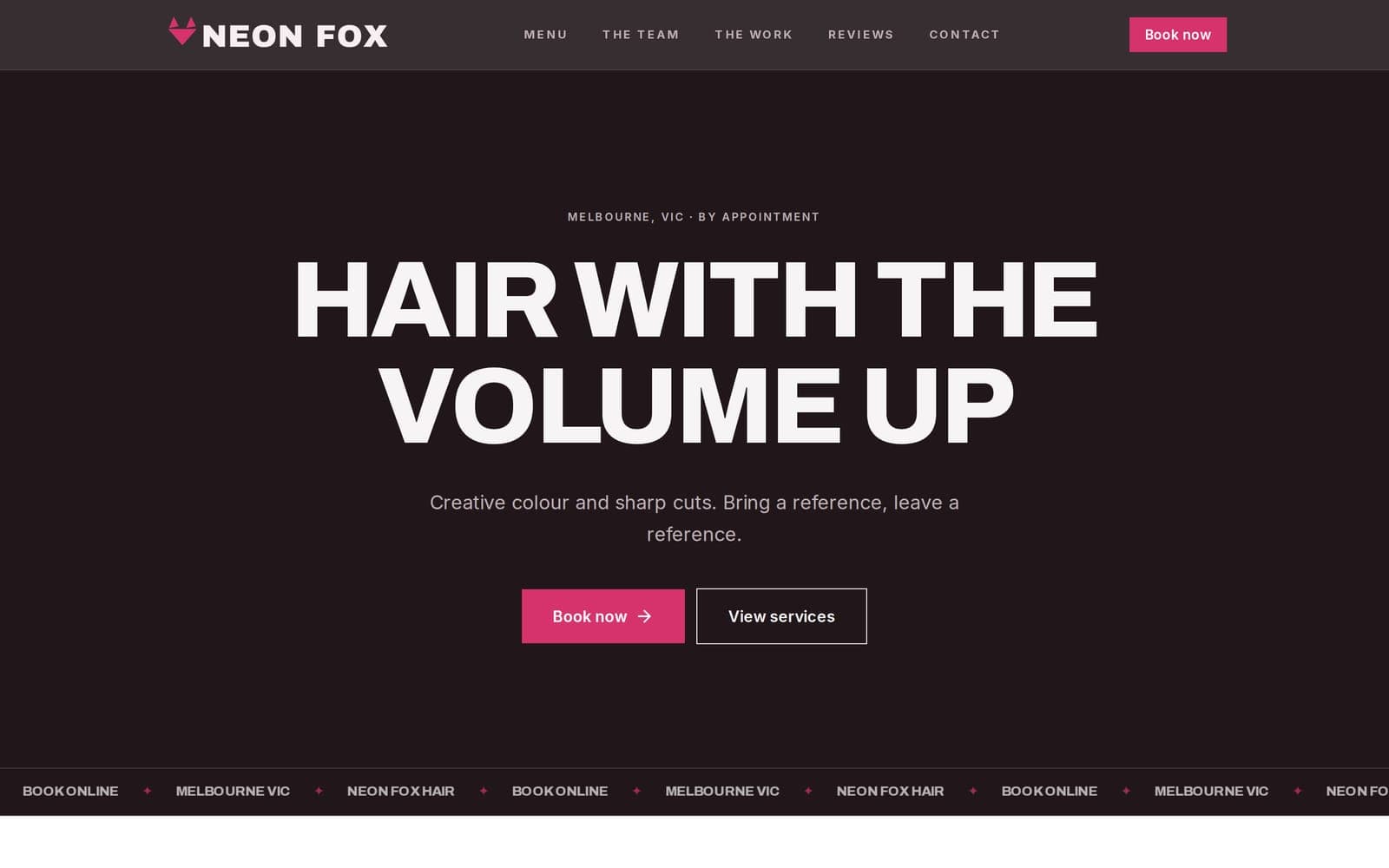 benotely.com/neon-fox - Home page